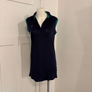 NEW with tags Head Golf Size Small Preppy Sporty Navy and Green Mini Dress